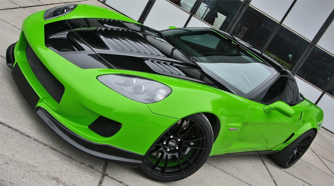 Corvette Green Metallic Car Wrap